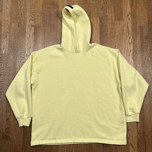 Essentials Fear of God Relaxed Oversized Hoodie Canary Yellow Mens Medium